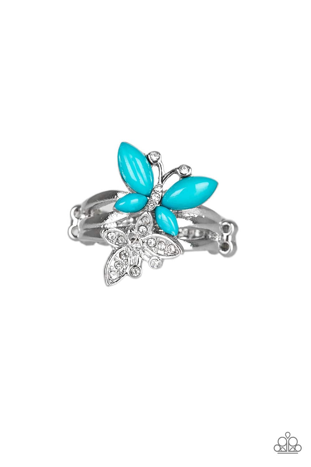 Paparazzi Accessories Ring Flutter Flirt - Blue