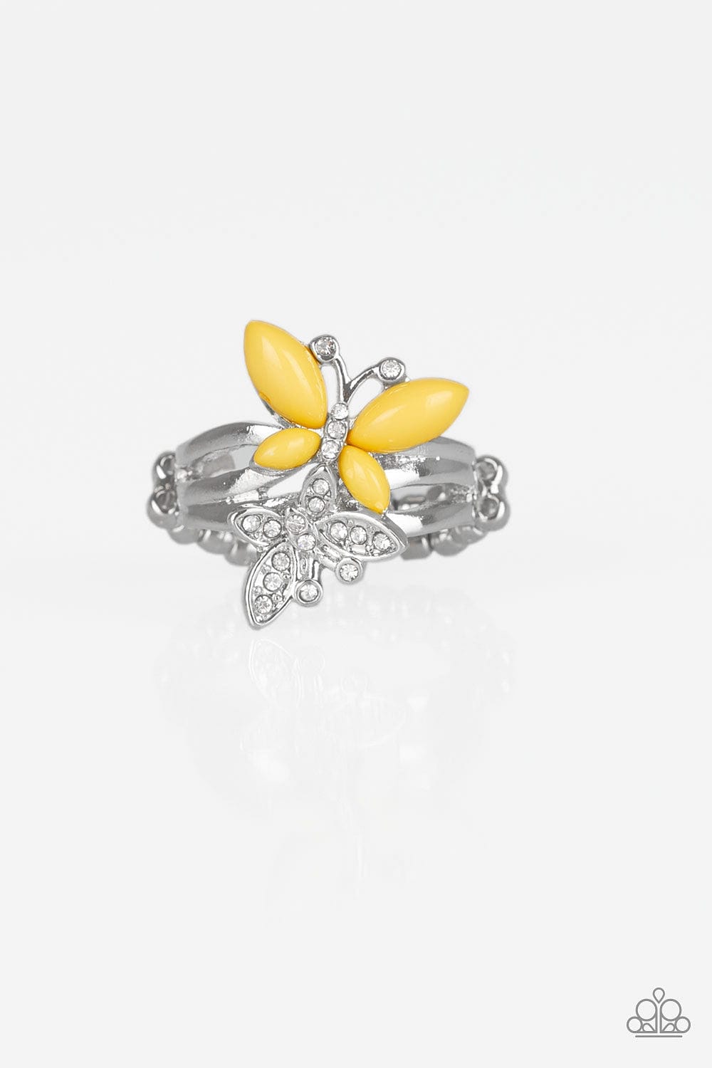 Paparazzi Accessories Ring Flutter Flirt - Yellow