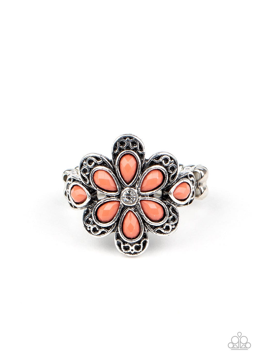 Paparazzi Accessories Ring Fruity Florals - Orange