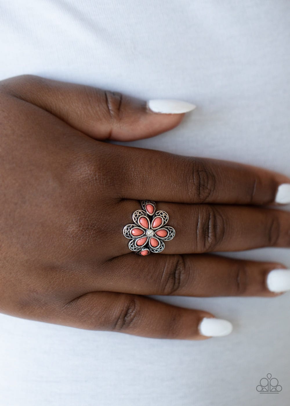Paparazzi Accessories Ring Fruity Florals - Orange