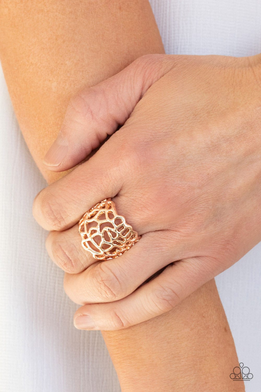 Paparazzi Accessories Ring Get Your FRILL - Rose Gold