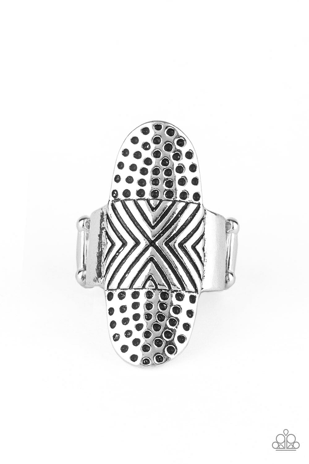 Paparazzi Accessories Ring Guru Grunge - Silver