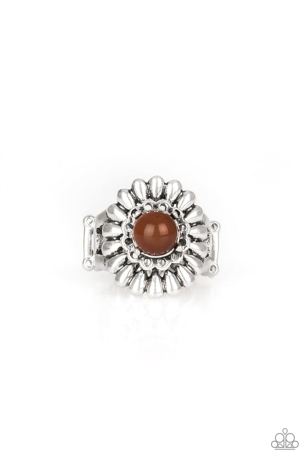 Paparazzi Accessories Ring Poppy Pep - Brown
