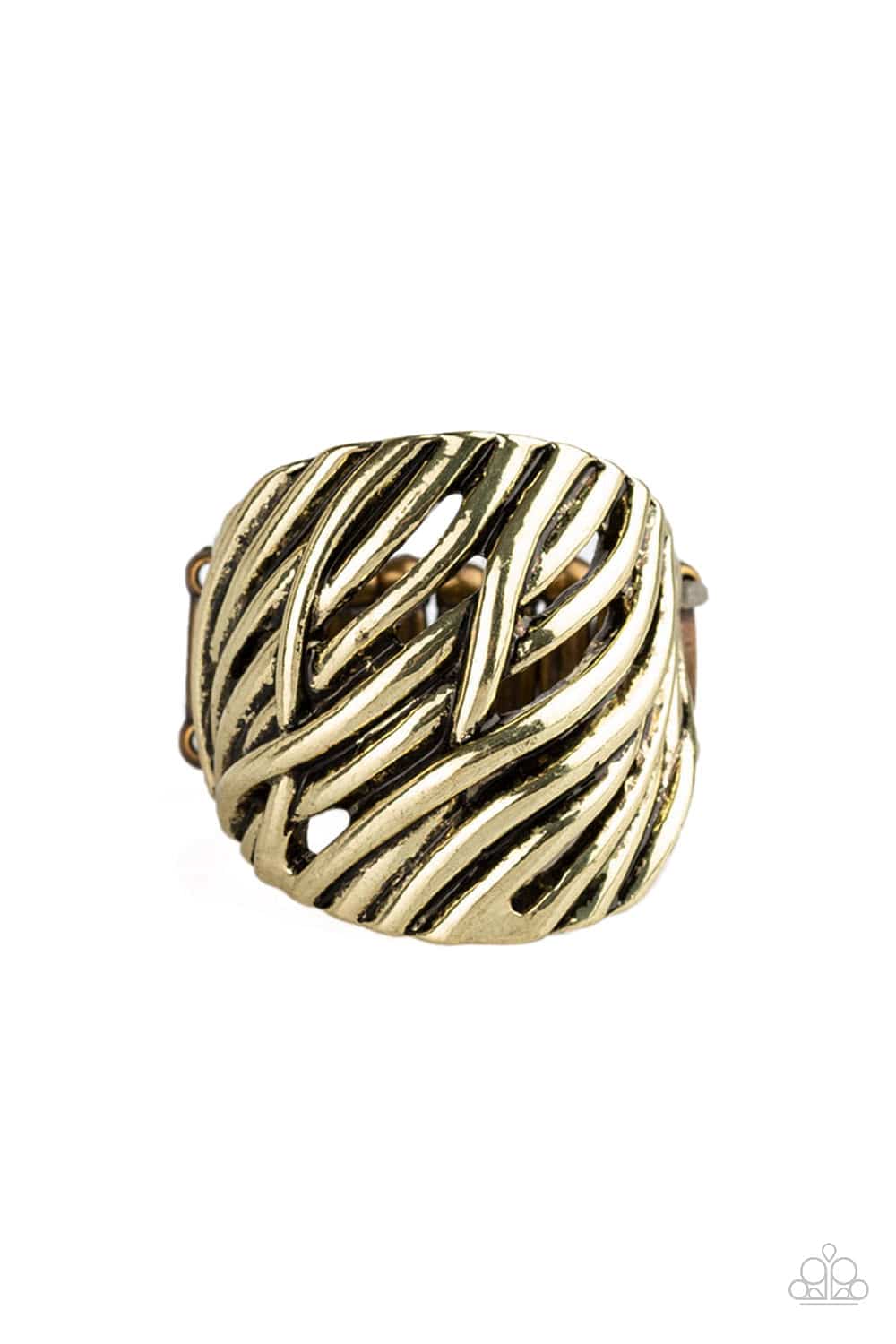 Paparazzi Accessories Ring Really Riveting - Brass