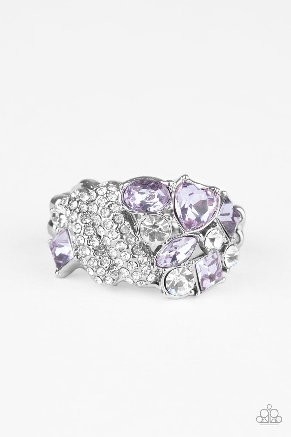 Paparazzi Accessories Ring Sparkle Bust - Purple