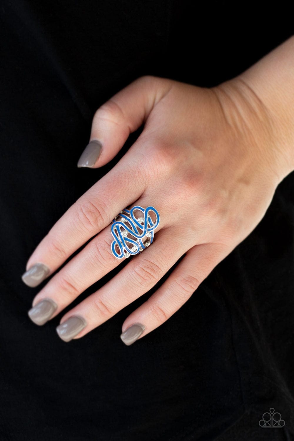 Paparazzi Accessories Ring The Run-Around - Blue