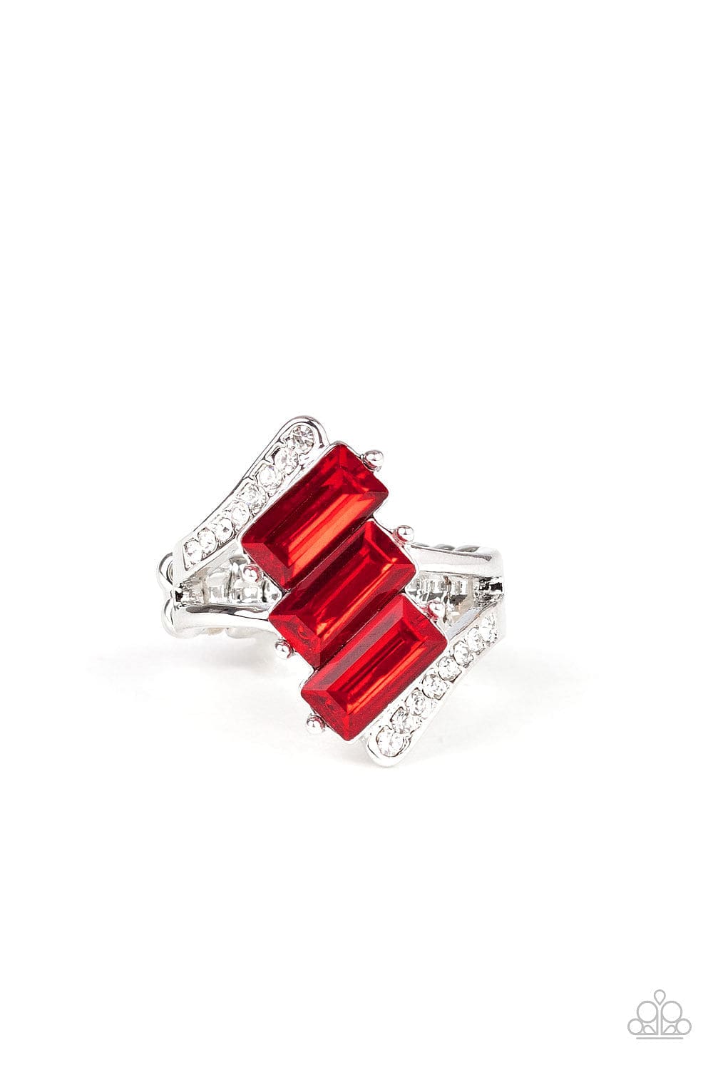 Paparazzi Accessories Ring Triple Razzle - Red
